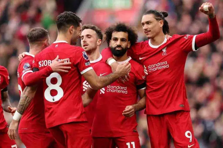 مباراة ليفربول أمام برينتفورد في الدوري الانجليزي